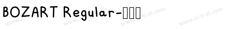 BOZART Regular字体转换